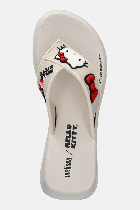Melissa klapki MELISSA FLATFORM + HELLO KITTY AND beżowy M.37992.BT631