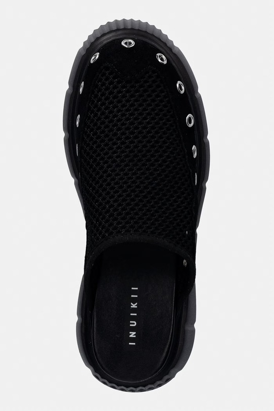 Inuikii klapki na platformie damskie Matilda Mule Net czarny 1014.017.0011.000
