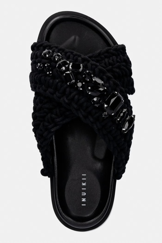 Inuikii klapki damskie Woven Stones czarny 1004.003.0073.000