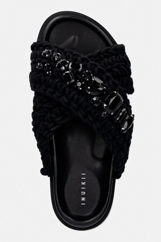 Inuikii klapki damskie Woven Stones czarny 1004.003.0073.000