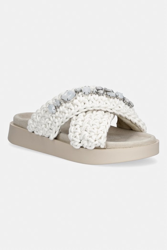 Inuikii klapki damskie Woven Stones biały 1004.003.0073.104