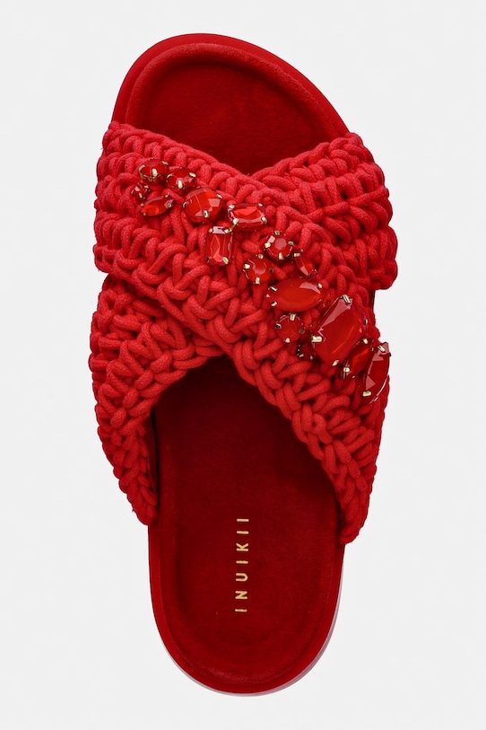 Inuikii klapki damskie Woven Stones czerwony 1004.003.0073.550