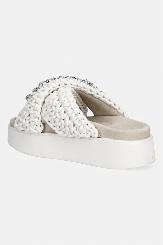 Obuwie Inuikii klapki damskie Woven Stones Platform 1004.005.0043.104 biały