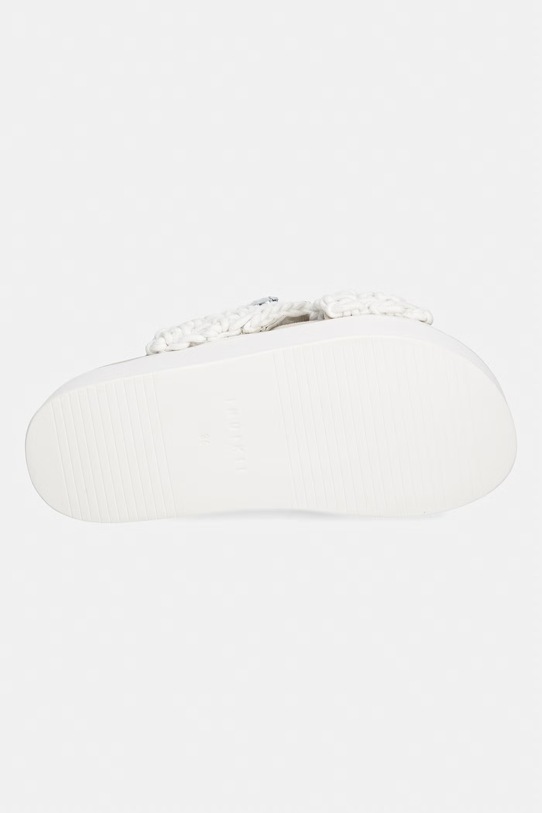 Inuikii klapki damskie Woven Stones Platform 1004.005.0043.104 biały