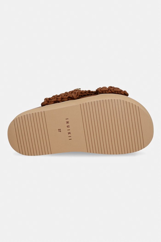 Inuikii klapki Woven Stones Platform 1004.005.0043.164 brązowy