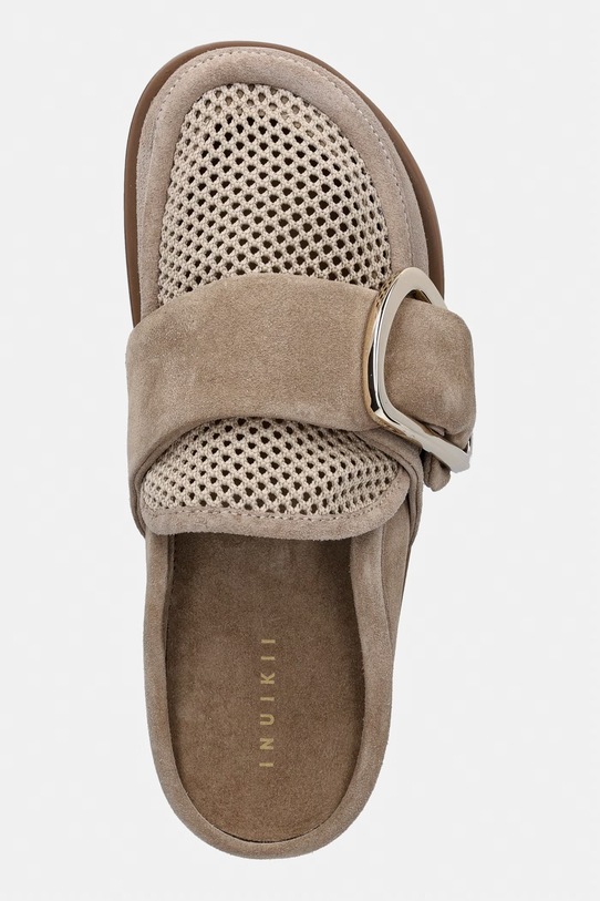 Inuikii klapki damskie Mule Patchwork beżowy 1014.003.0011.250