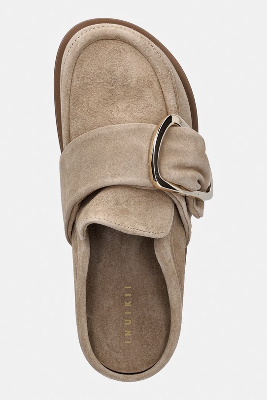 Inuikii klapki mules damskie zamszowe Mule Soft beżowy 1014.003.0061.250