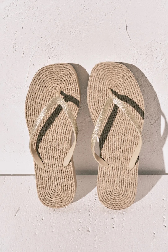 women'secret japonki espadrylowe damskie BLACK&WHITE beżowy 5163227