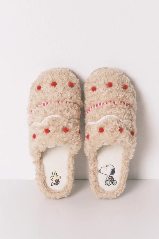 women'secret kapcie MULTI WILD RED beżowy 4992584