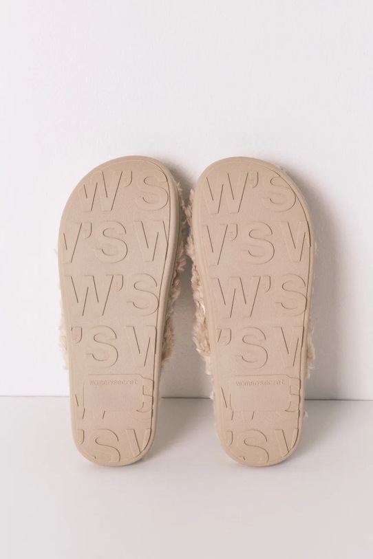 women'secret kapcie MULTI WILD RED 4992584 beżowy