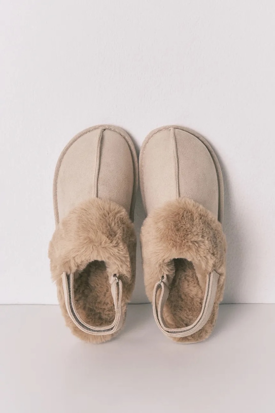 women'secret kapcie DAILY FOREST 4992589 beżowy