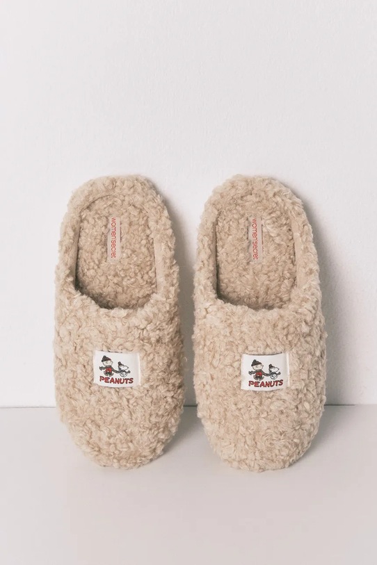 Obuwie women'secret kapcie MULTI WILD RED 4992597 beżowy