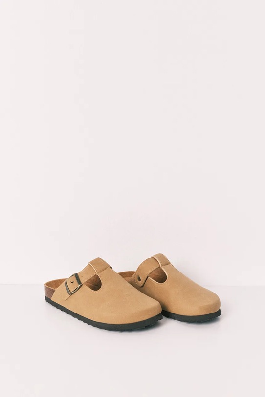 women'secret klapki z odkrytą piętą damskie MMS OPEN BIO BR 3223021 beżowy SS26