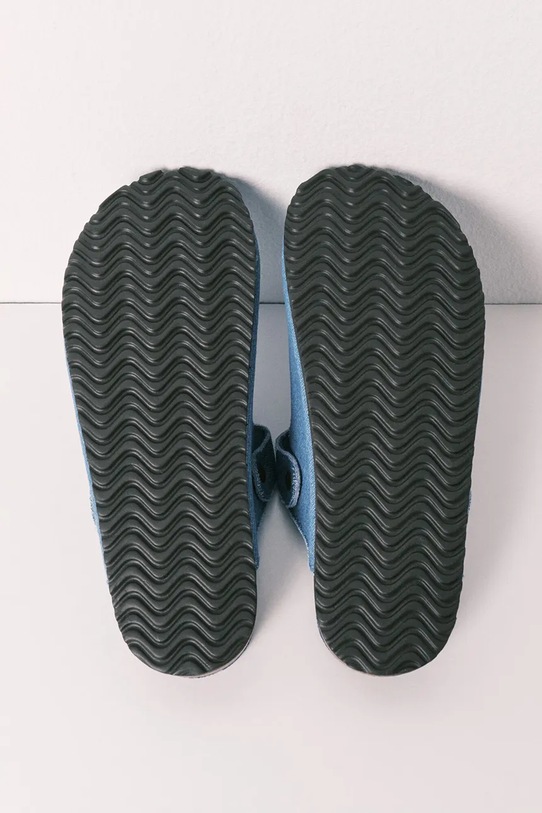 women'secret klapki z zakrytymi palcami damskie bawełniane MMS OPEN BIO DM 3223022 niebieski