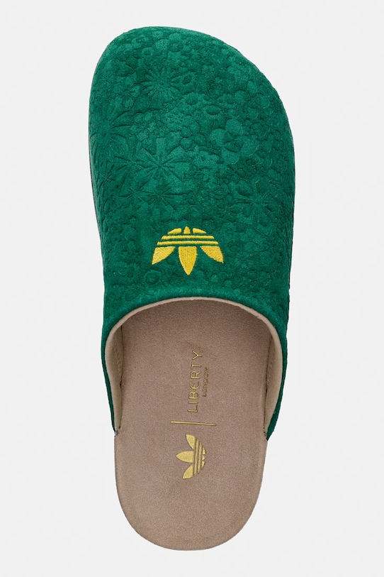 adidas Originals klapki damskie zamszowe Adimule zielony IH1931