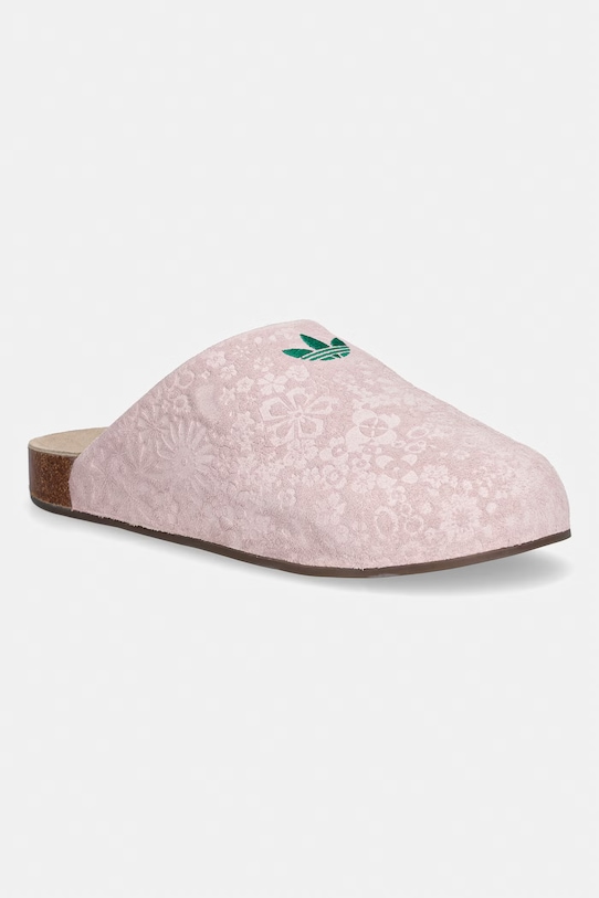 adidas Originals klapki damskie zamszowe Adimule różowy IH1932