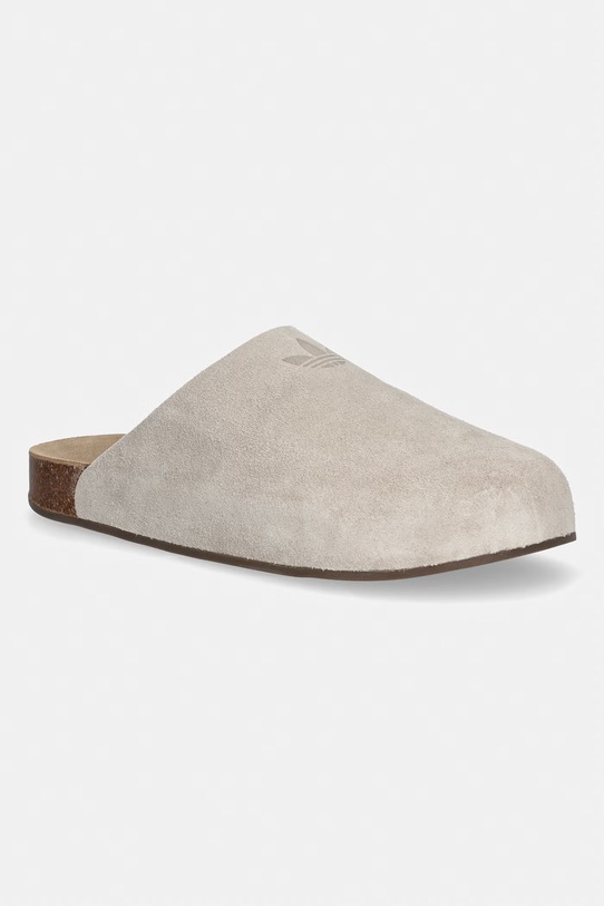 adidas Originals klapki mules damskie zamszowe Adimule beżowy IH6906