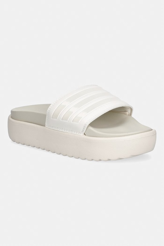adidas klapki damskie Adilette Platform beżowy IH8974
