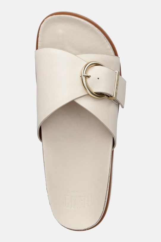 Gant klapki damskie skórzane Mardale beżowy 32501254.G885