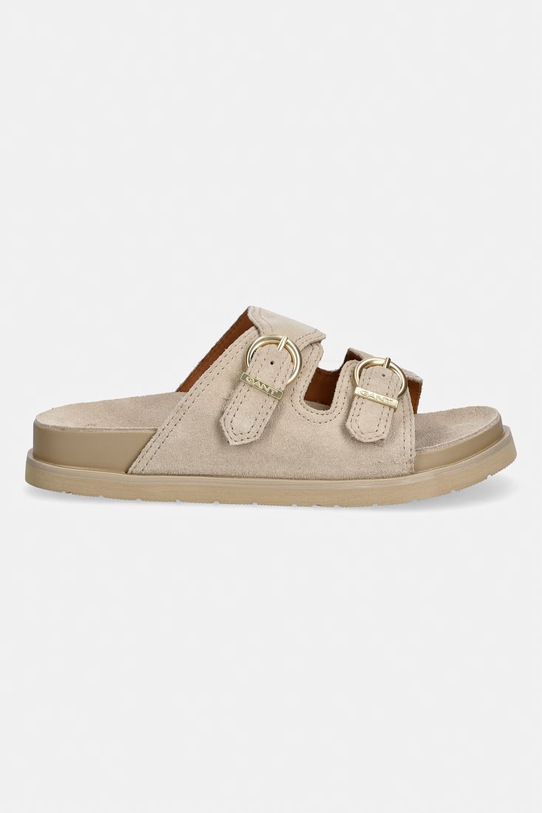 Gant šľapky s otvorenými prstami dámske semišové Mardale 32503255.G25 béžová SS26