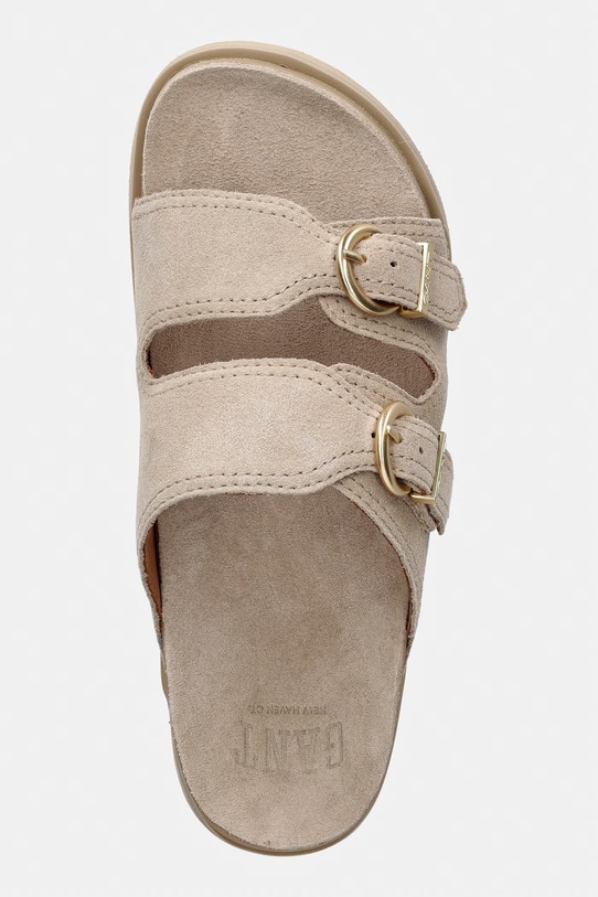 Gant šľapky s otvorenými prstami dámske semišové Mardale béžová 32503255.G25