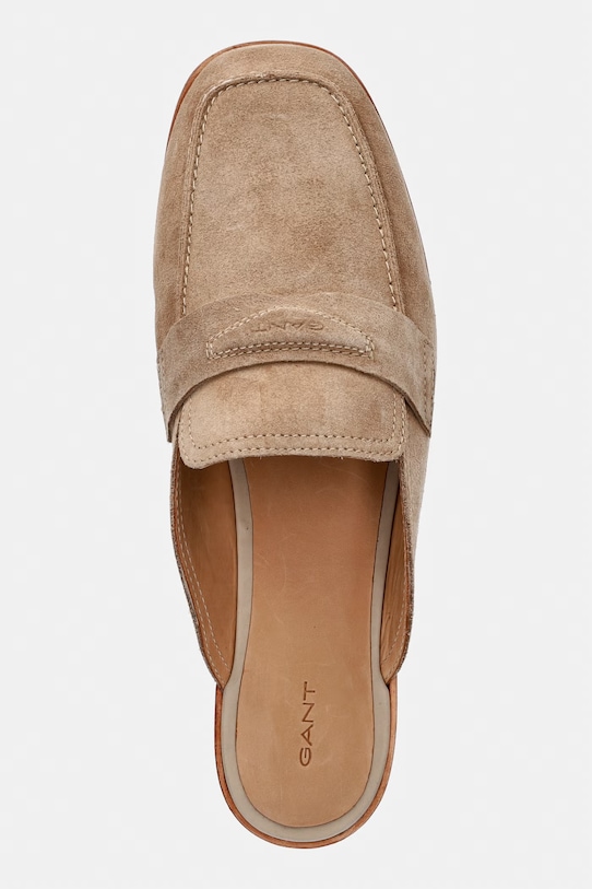 Gant klapki damskie zamszowe Gimble beżowy 32503289.G11