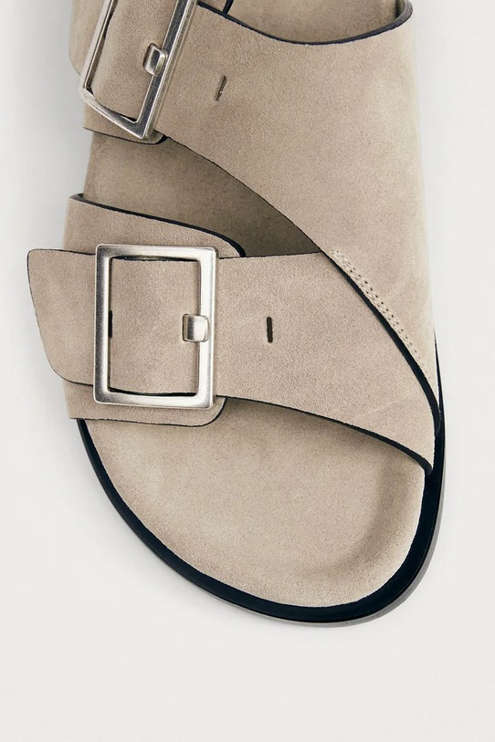 Замшевые шлепанцы Alohas Alba бежевый S101185.01