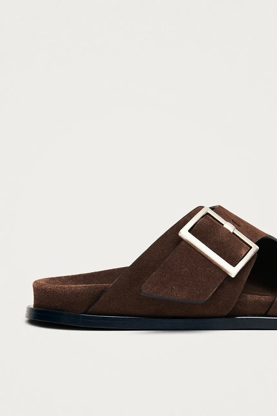Замшевые шлепанцы Alohas Alba S101185.02 коричневый