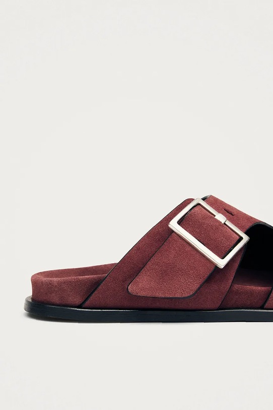 Замшевые шлепанцы Alohas Alba S101185.04 бордо