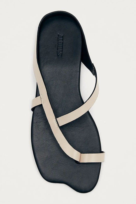 Alohas sandały z odkrytą piętą damskie skórzane Dawn S101260.01 beżowy SS26