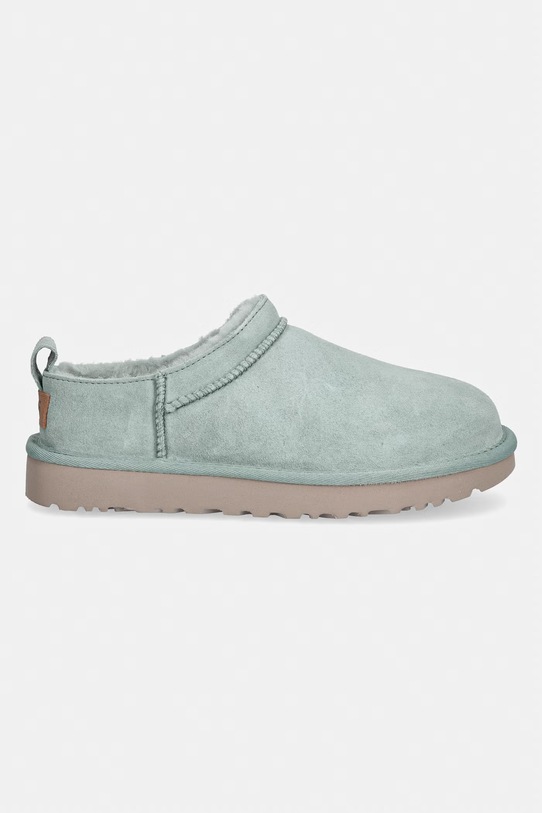 UGG kapcie zamszowe W Classic Micro 1173891.ART turkusowy SS26