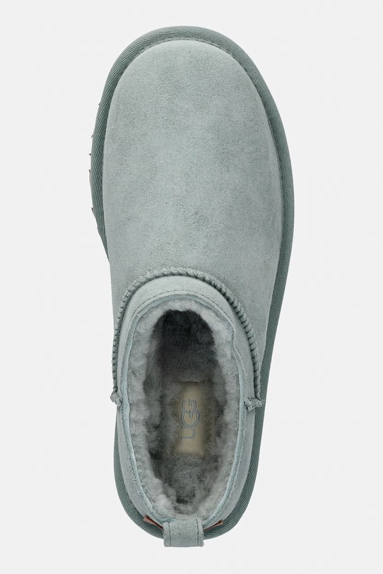 UGG kapcie zamszowe W Classic Micro turkusowy 1173891.ART