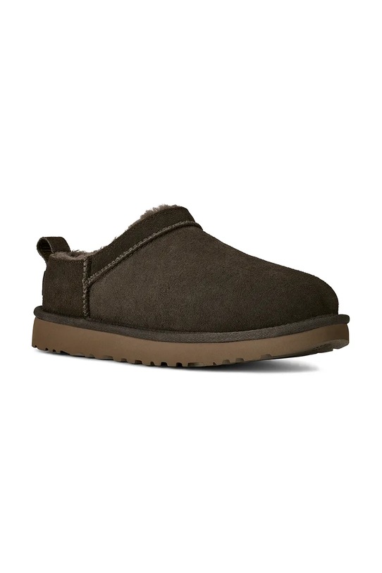 UGG kapcie zamszowe W Classic Micro 1173891.DNSS brązowy SS26