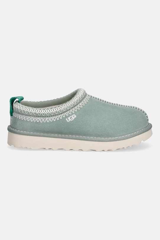 UGG kapcie zamszowe W Tasman Meadow Accent 1175184.ART turkusowy SS26