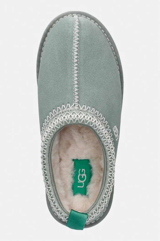 UGG kapcie zamszowe W Tasman Meadow Accent turkusowy 1175184.ART