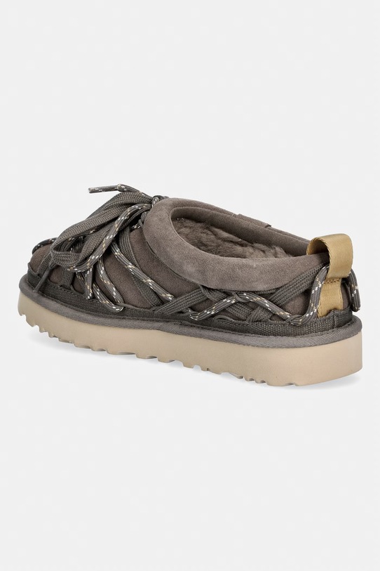 Obuwie UGG kapcie zamszowe W Tasman Lace 1175190.DDRG brązowy