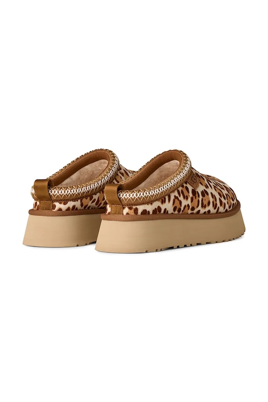 Obuwie UGG kapcie skórzane W Tazz Plains 1177890.FDJ beżowy