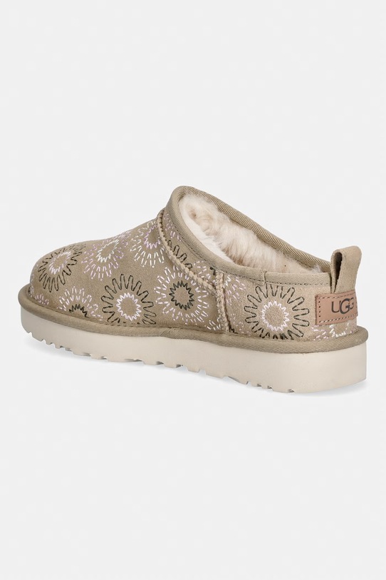 Обувки Велурени чехли UGG W Classic Micro Sun Stitch 1178192.MDSD бежов