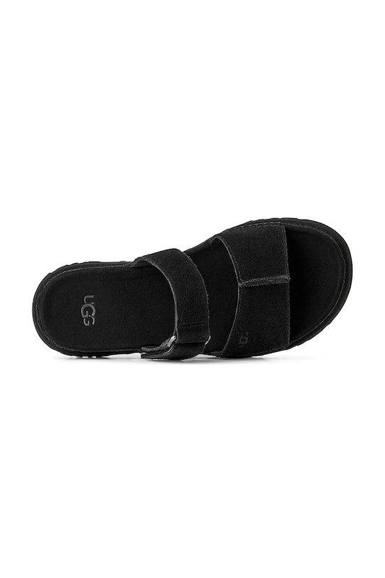 UGG klapki zamszowe W Goldengaze Slide 1178590.BLK czarny