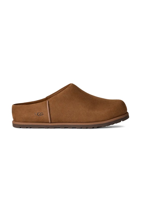 UGG klapki nubukowe W Otzo Clog mules brązowy 1181130.DKC