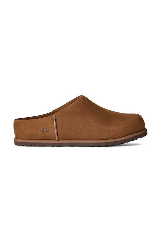 UGG klapki nubukowe W Otzo Clog mules brązowy 1181130.DKC