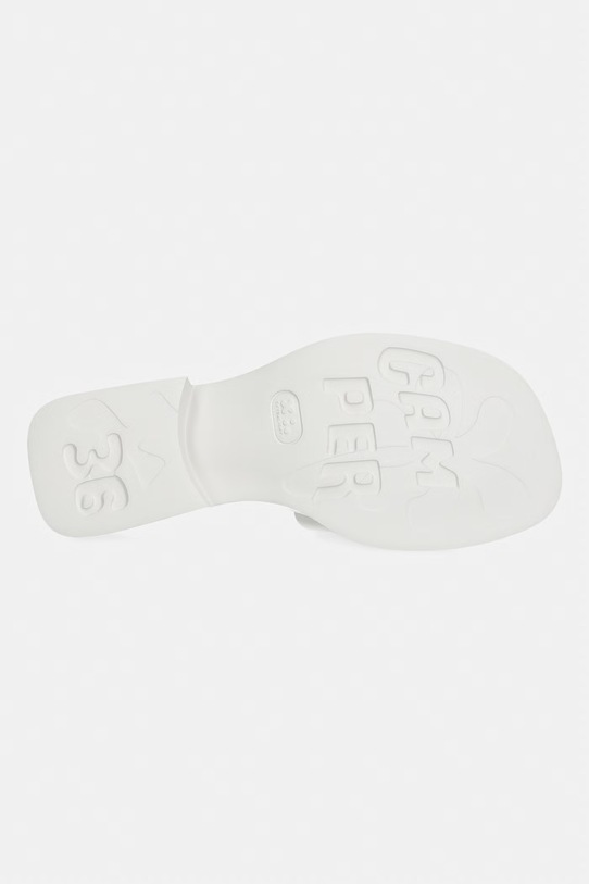 Camper klapki na niskim obcasie damskie skórzane Dana K201740.008 beżowy