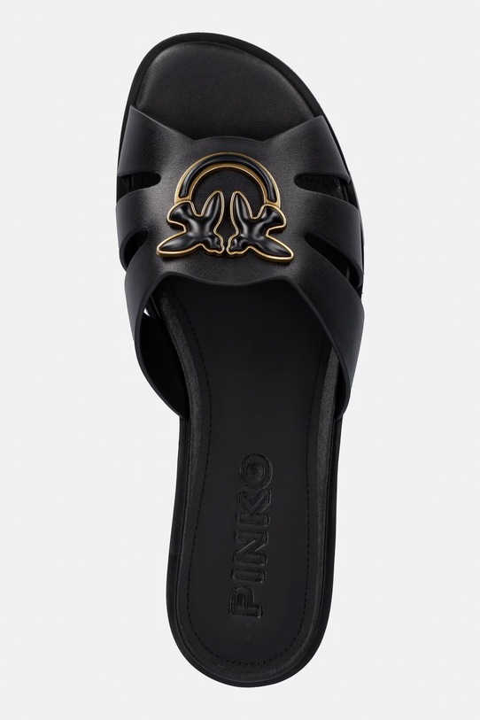 Pinko dámske kožené šľapky Milly 04 čierna SD0463.P001.Z99