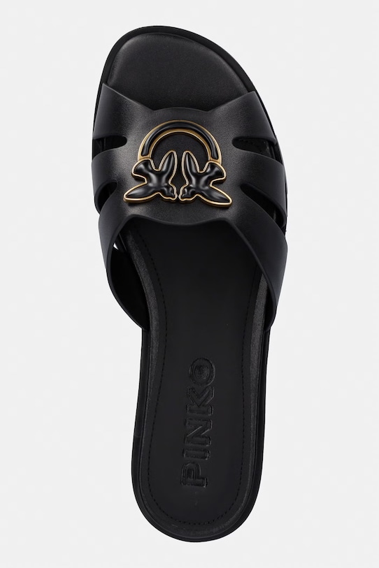 Pinko dámske kožené šľapky Milly 04 čierna SD0463.P001.Z99