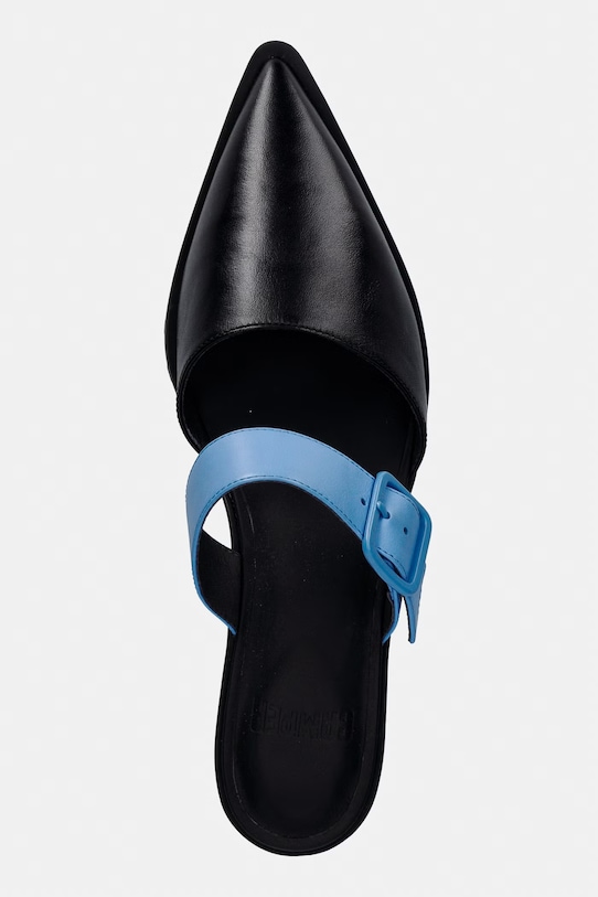 Camper natikače s niskom potpeticom za žene od kože Anita crna K201898.001