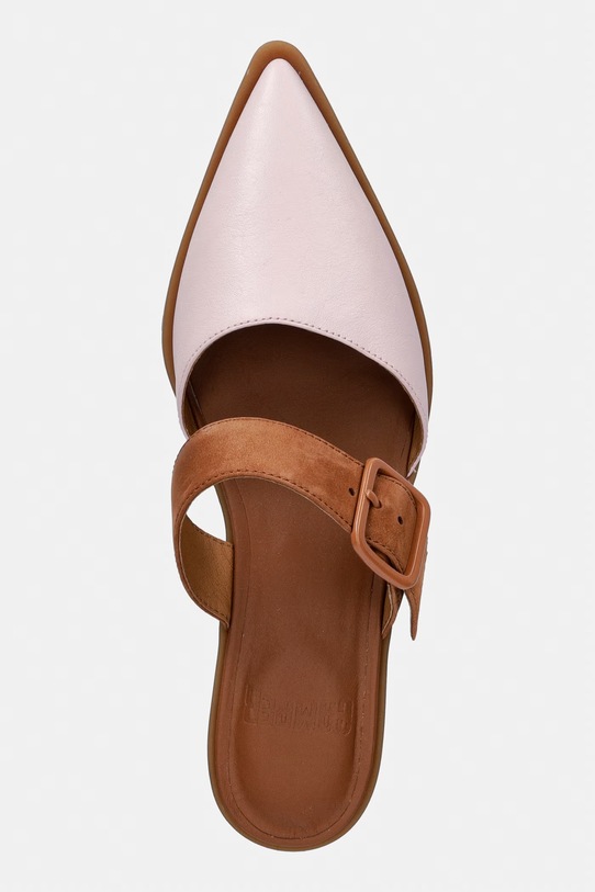 Camper чехли с нисък ток дамски от кожа Anita розов K201898.004