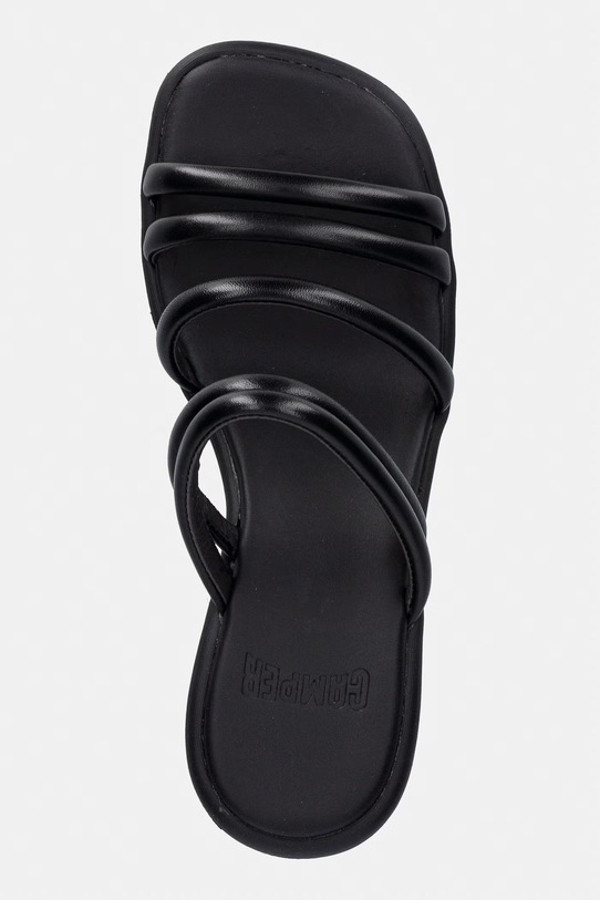 Camper σαγιονάρες σε σφήνα Γυναικεία δερμάτινες Louise Sandal μαύρο K201938.001