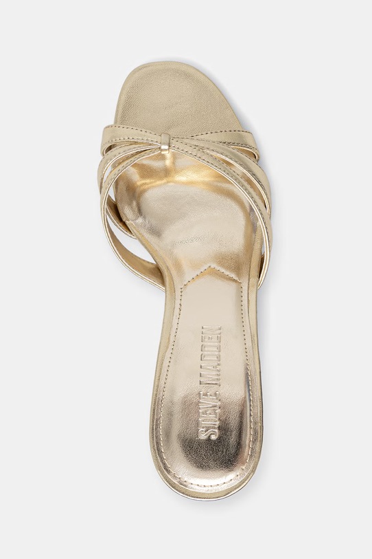 Steve Madden klapki skórzane Cary złoty 11003878.977