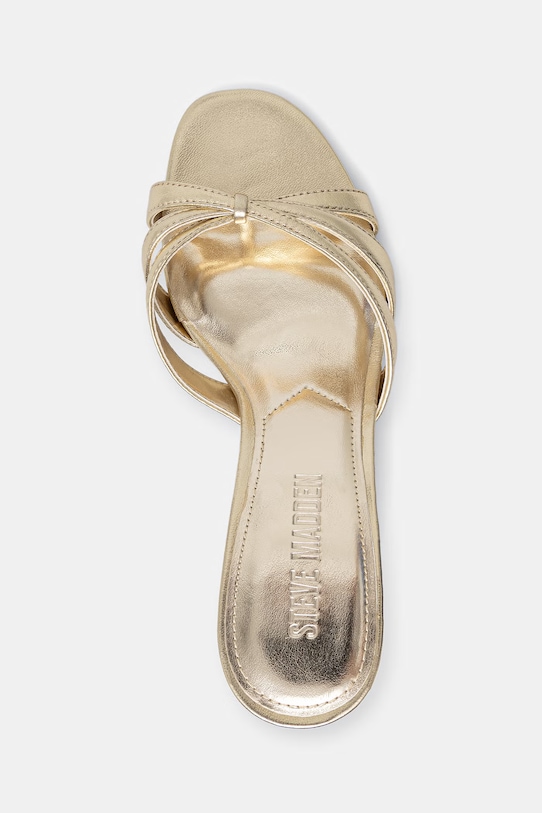 Steve Madden klapki skórzane Cary złoty 11003878.977