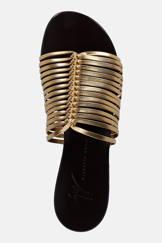 Giuseppe Zanotti klapki Nuvoroll złoty E600016.001